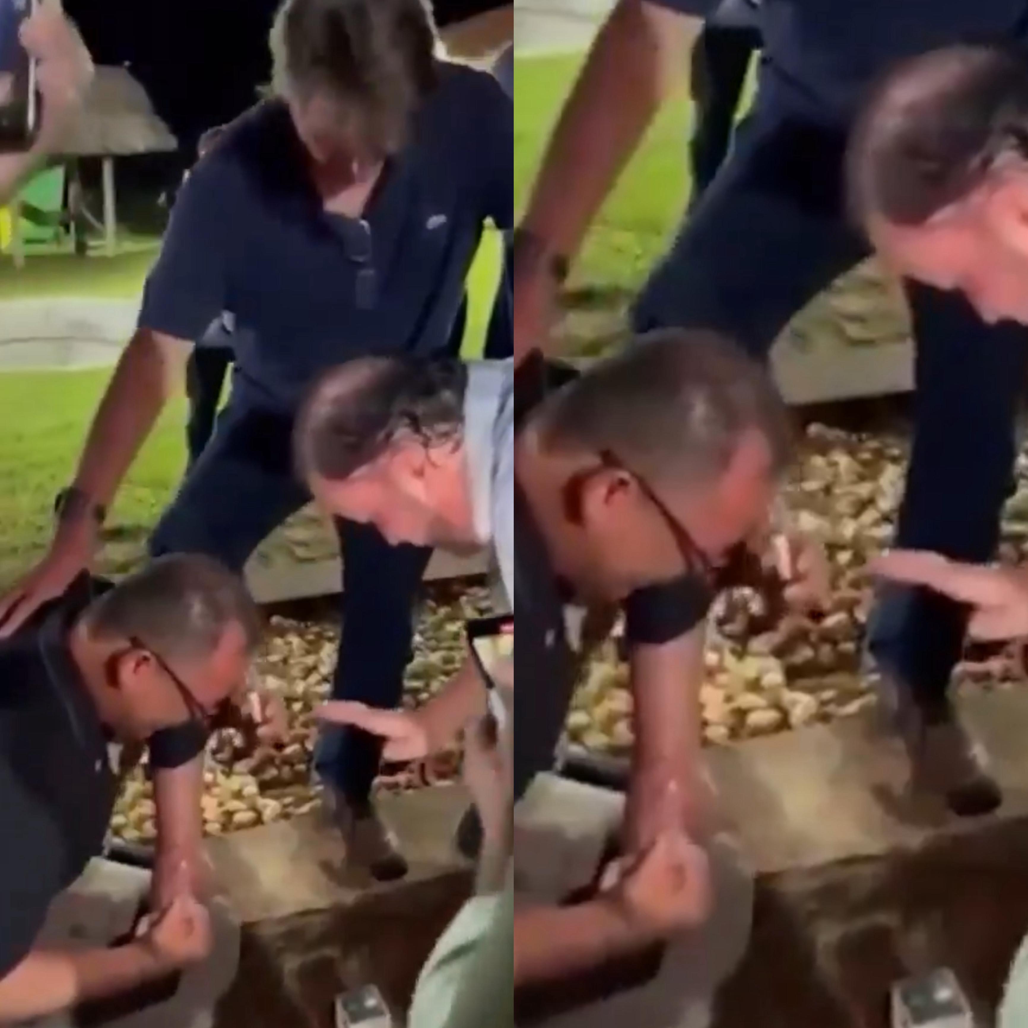 Vídeo de unção no tornozelo de Bolsonaro volta a circular após decisão do STF