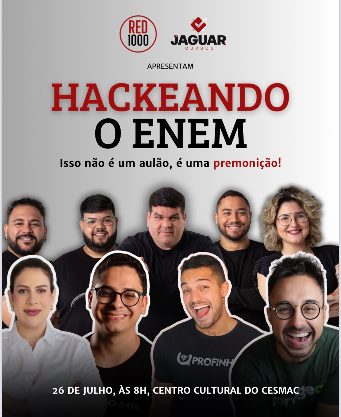 Professores de renome nacional vem a Maceió para aulão gratuito preparatório para o Enem