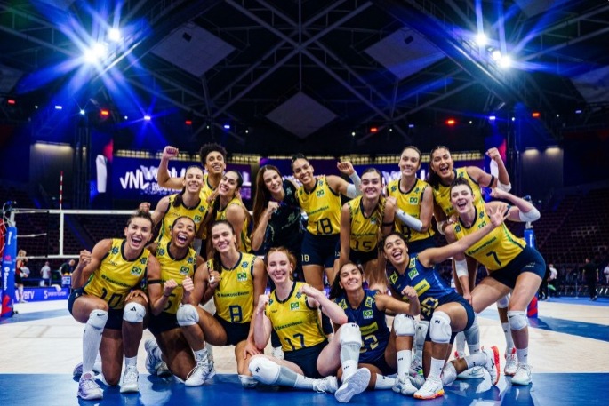 Brasil vence a Alemanha e enfrenta o Japão na Liga das Nações feminina de voleibol
