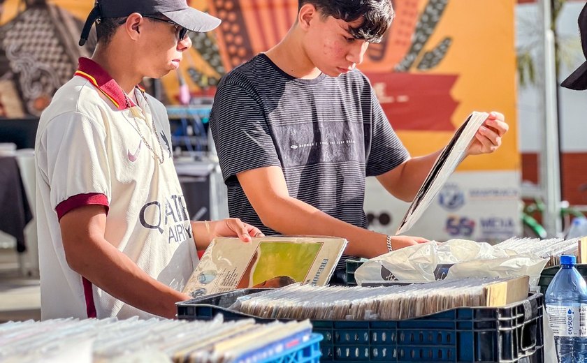 De graça na praça: 5ª Feira de Discos de Arapiraca amplia oferta de expositores e bandas