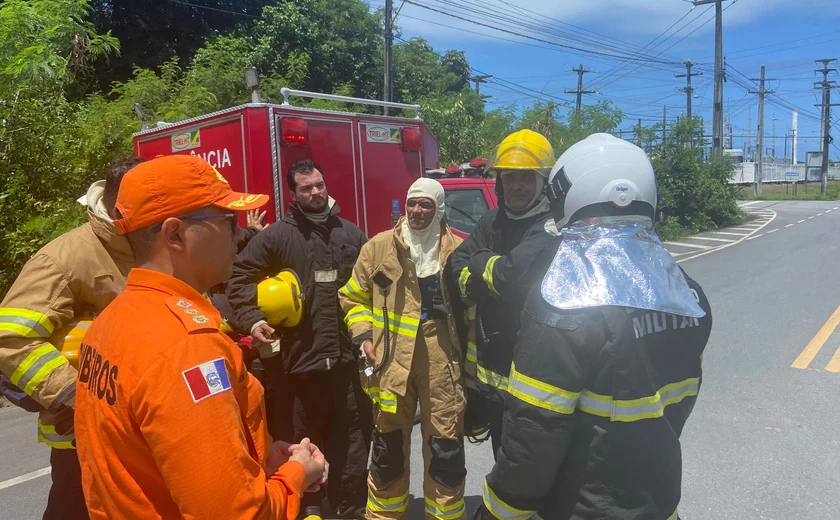 Incêndio atinge estação de energia em Coqueiro Seco