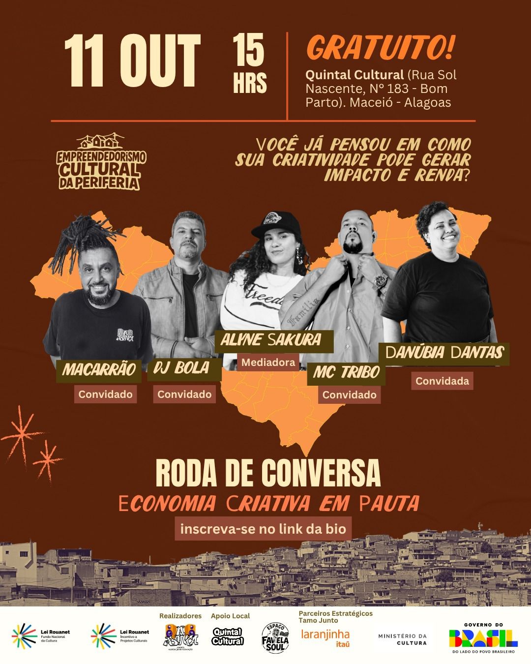 Maceió recebe roda de conversa sobre empreendedorismo cultural