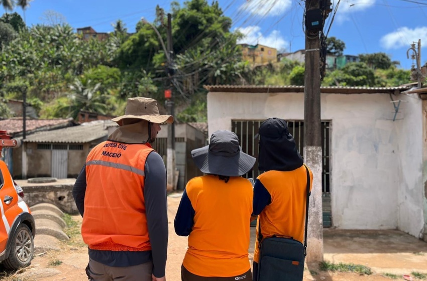 Defesa Civil e Serviço Geológico do Brasil iniciam nova etapa de mapeamento em áreas de risco em Maceió
