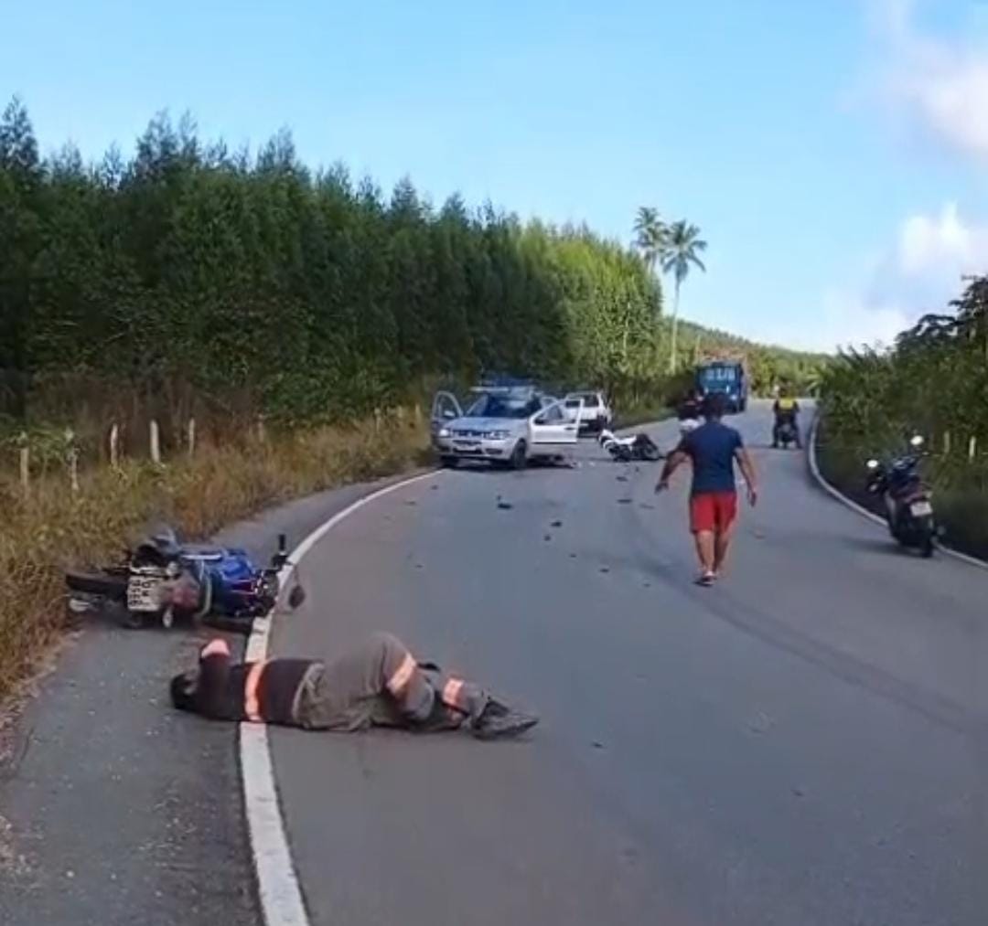 Após acidente de moto, homem é atropelado por carro e morre em Porto de Pedras