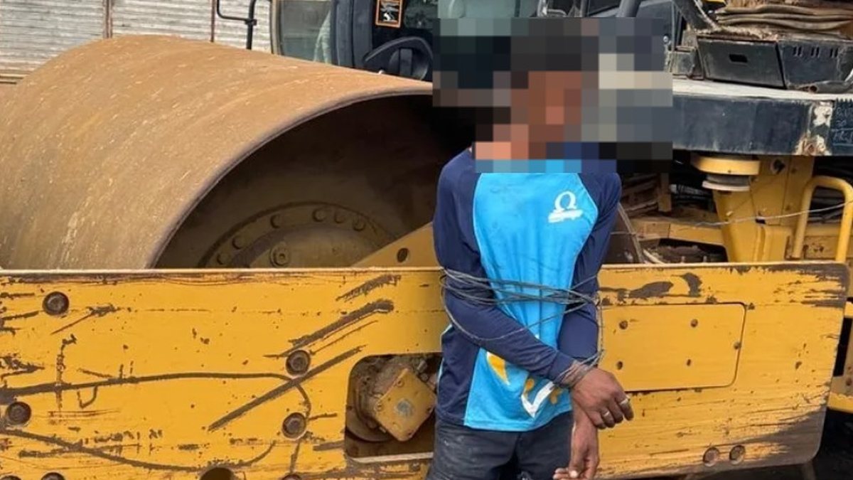 Homem é amarrado por vigilante após tentativa de furto em obra de ciclovia em Arapiraca