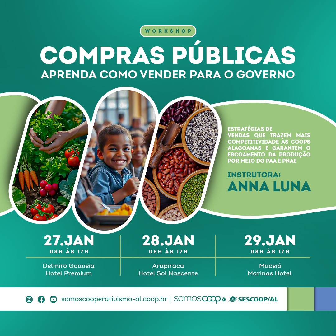 SESCOOP promove workshop sobre vendas e compras públicas