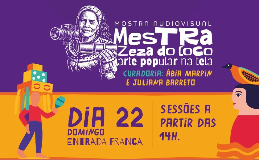 Mostra Audiovisual Mestra Zeza do Coco acontece em Maceió neste domingo (22)