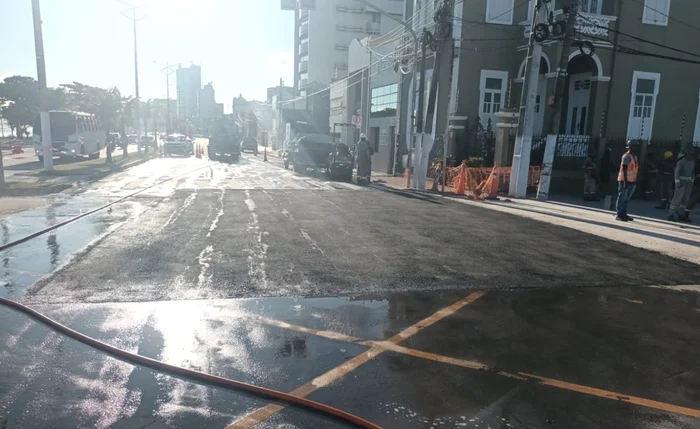 Tráfego é totalmente liberado na Avenida da Paz após reparo emergencial da BRK