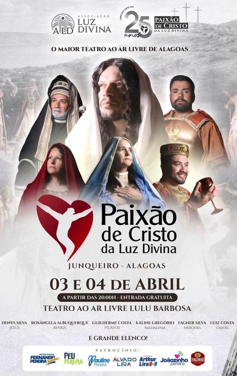 Paixão de Cristo, em Junqueiro, comemora 25 anos nos dias 3 e 4 de abril