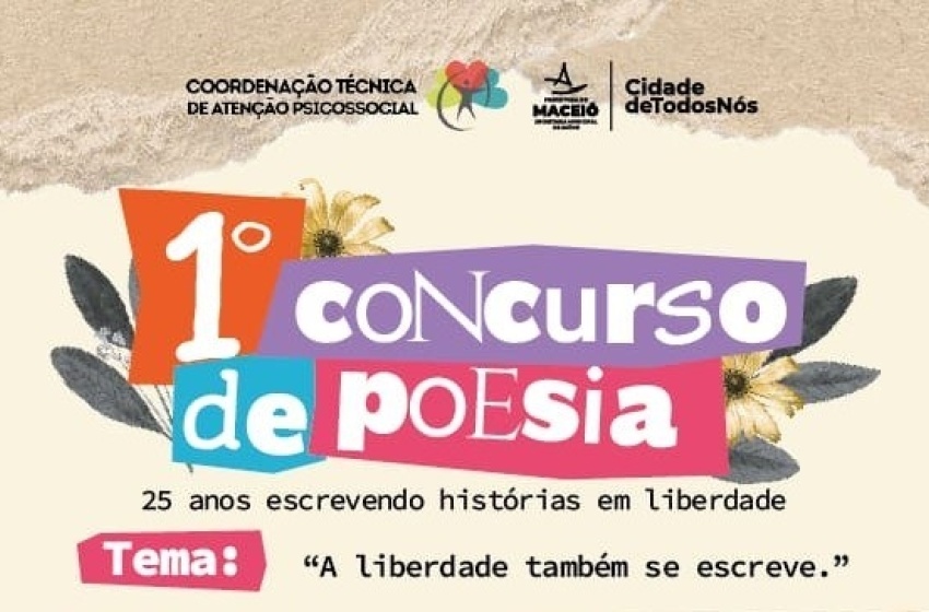 Saúde de Maceió abre concurso de poesia sobre luta antimanicomial