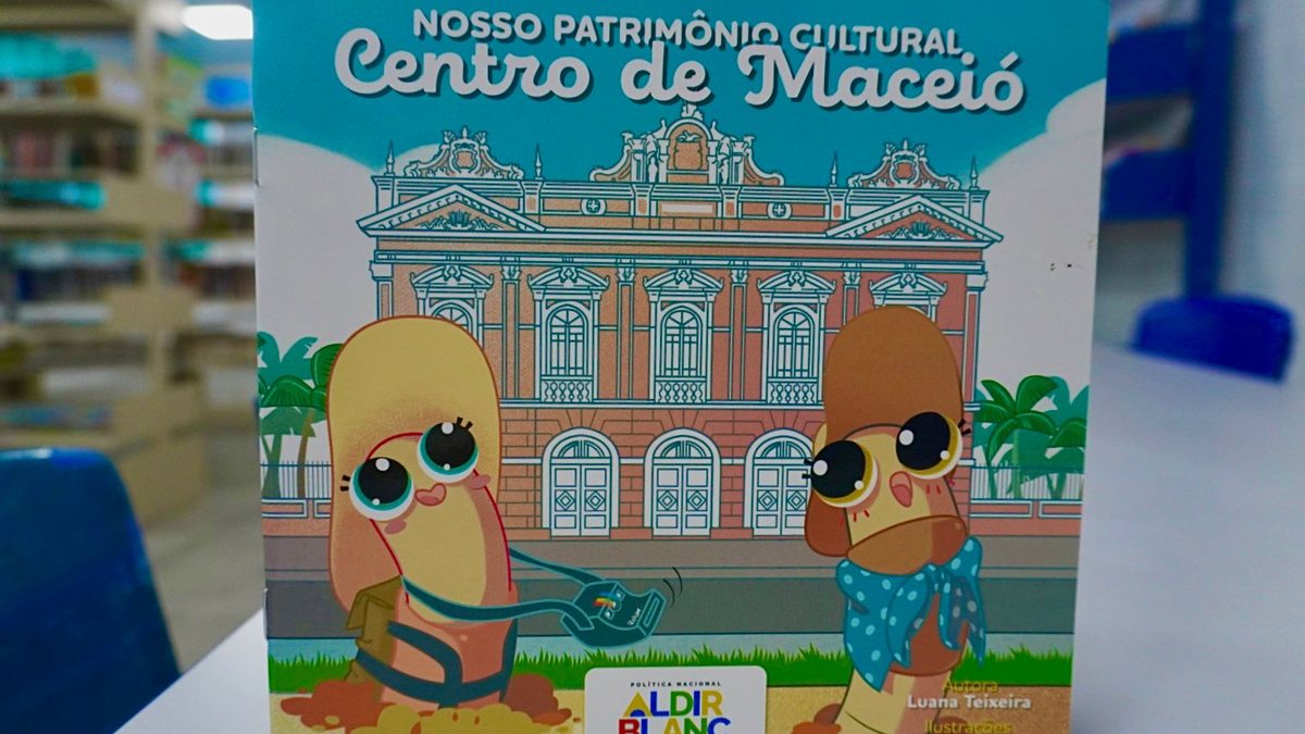 Guia infantil sobre o patrimônio cultural do Centro de Maceió será lançado gratuitamente