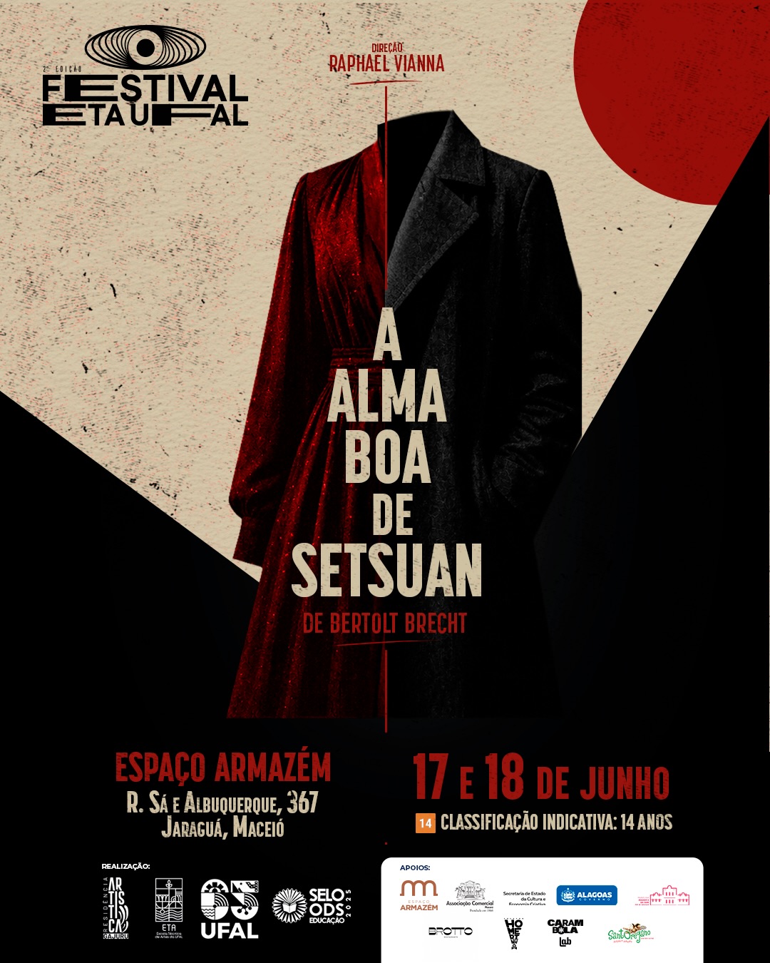 'A Alma Boa de Setsuan': clássico de Brecht ganha montagem da ETA-Ufal em Maceió