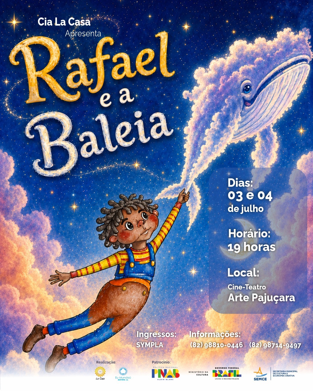 Cia La Casa leva poesia e imaginação ao público com 'Rafael e a Baleia'