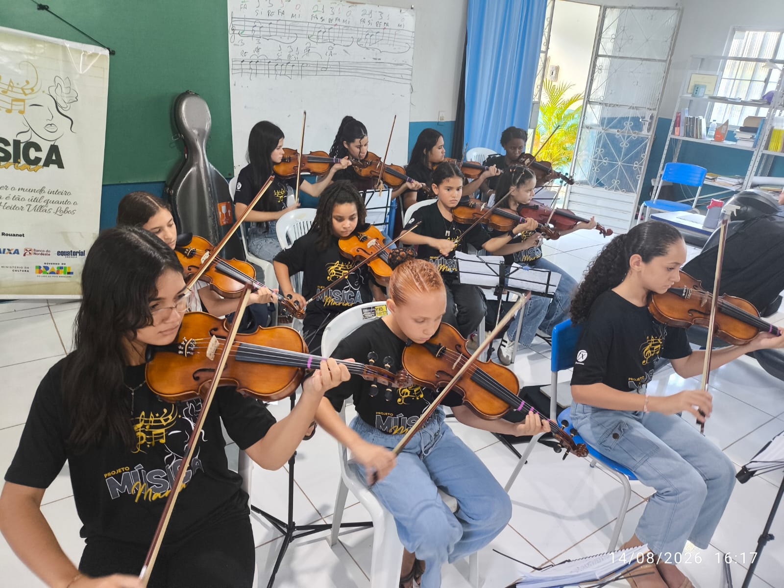Primeira orquestra exclusivamente feminina de AL estreia em Taquarana