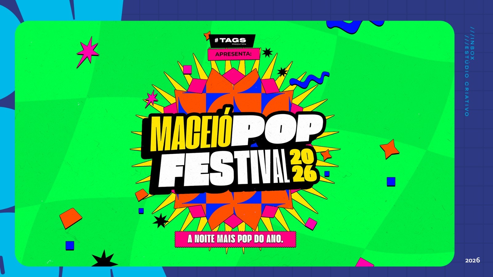 Maceió Pop Festival aposta na psicodelia e no “kitsch” para criar identidade visual