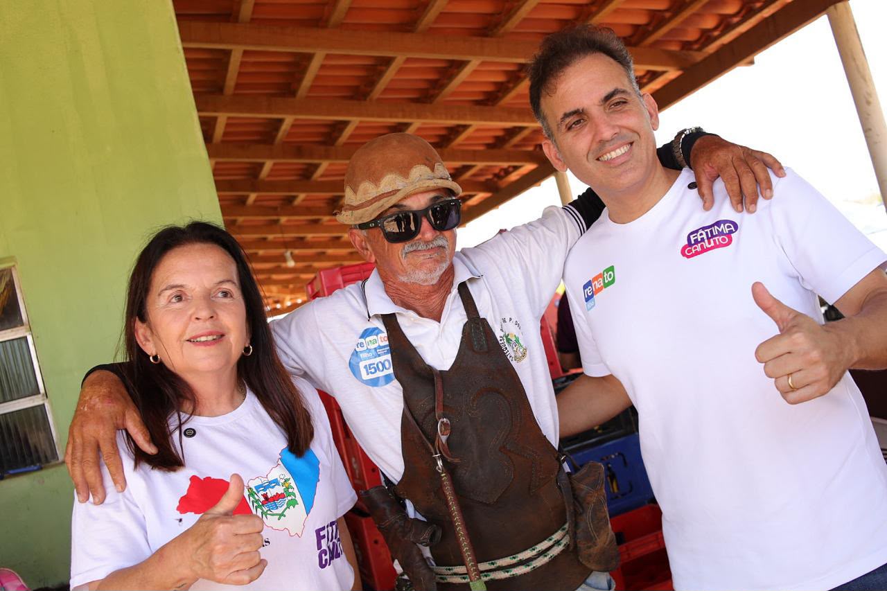 Renato Filho e Fátima Canuto levam campanha ao Sertão de Alagoas