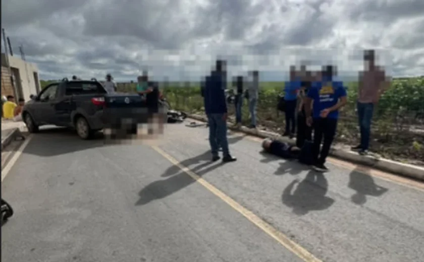 Motociclista morre em colisão com picape na zona rural de São Sebastião