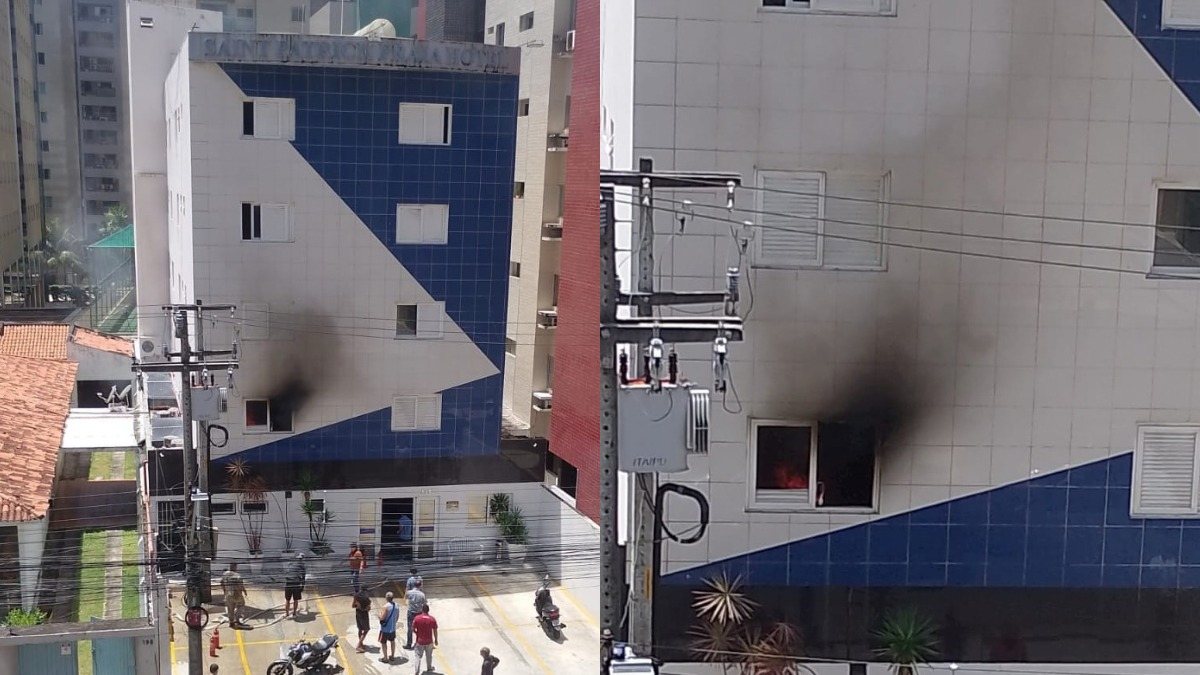 Incêndio atinge hotel na Jatiúca e mobiliza bombeiros