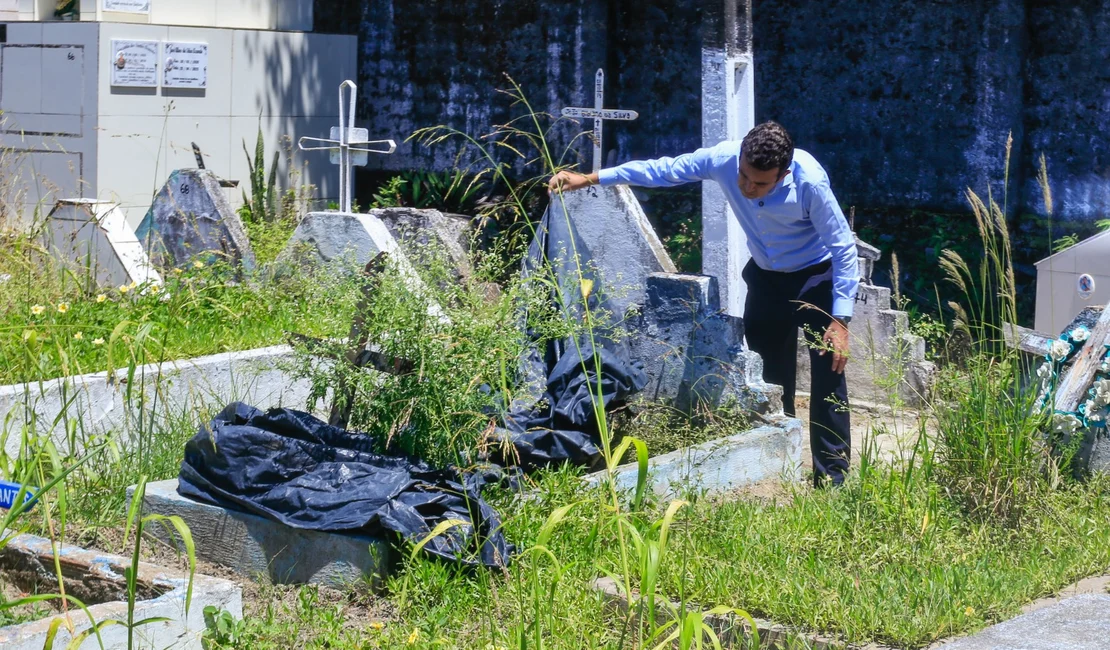 Defensoria Pública aponta irregularidades e atraso em obra de cemitério em Maceió