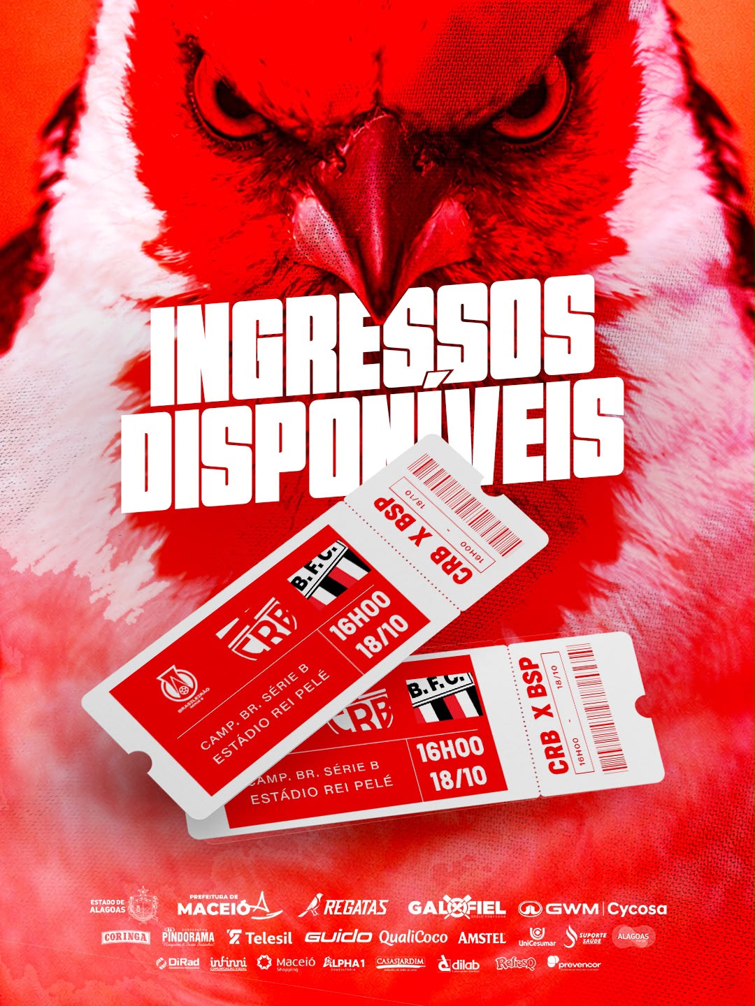CRB abre venda de ingressos para jogo contra o Botafogo-SP