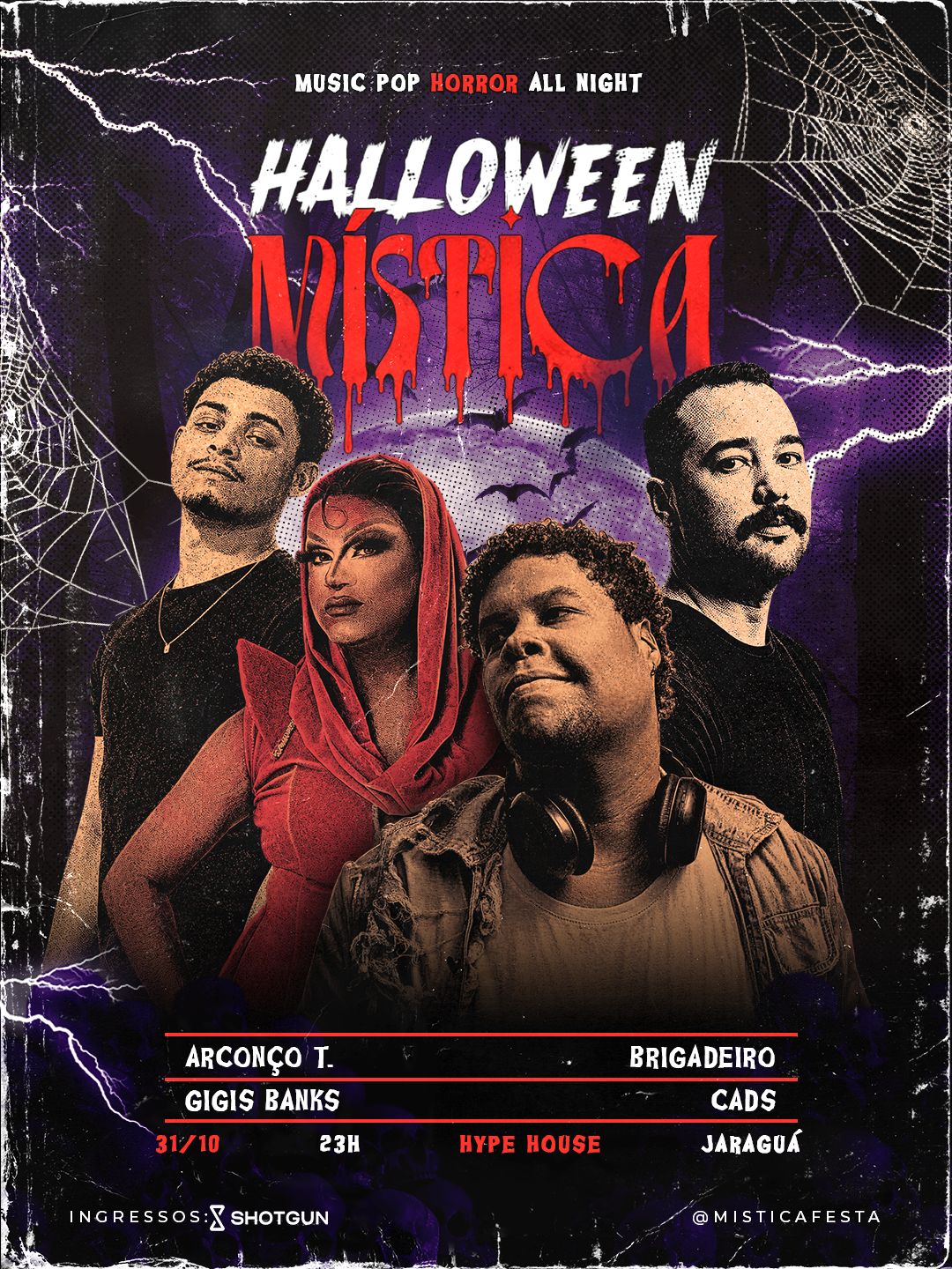 Mística celebra Halloween com terror trash e nostalgia em Maceió