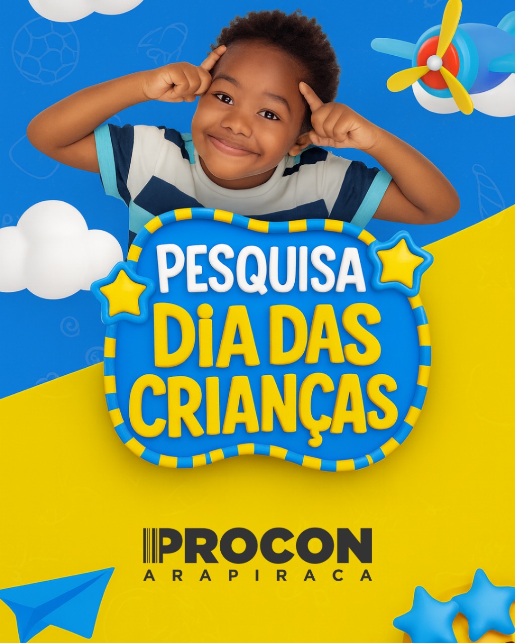 Procon Arapiraca divulga pesquisa de Dia das Crianças